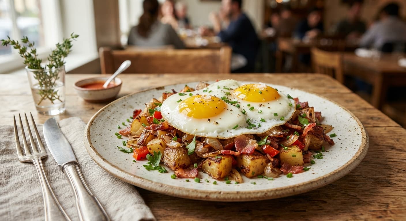 Sunny Egg and Potato Hash