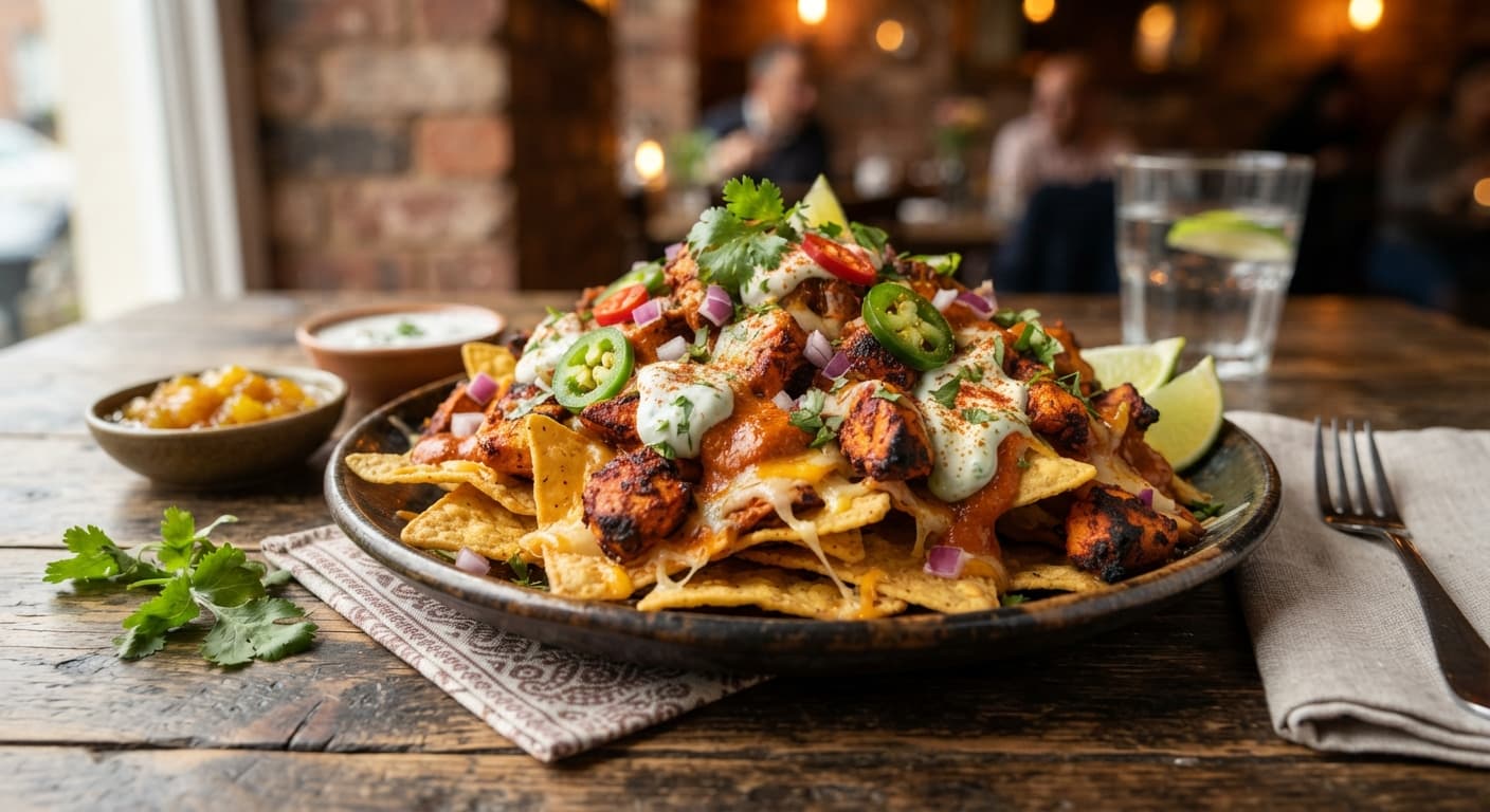 Tandoori Chicken Nachos