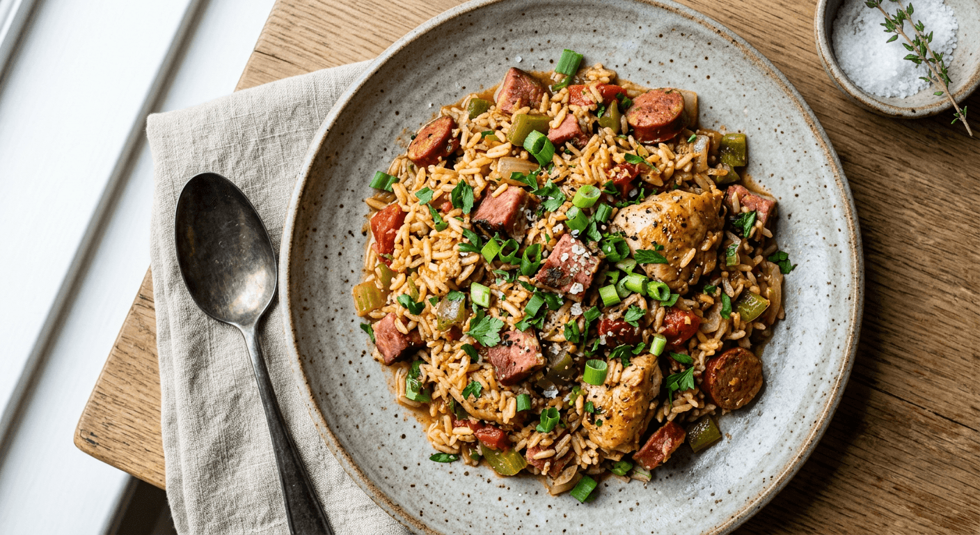 Tasso Ham and Chicken Jambalaya