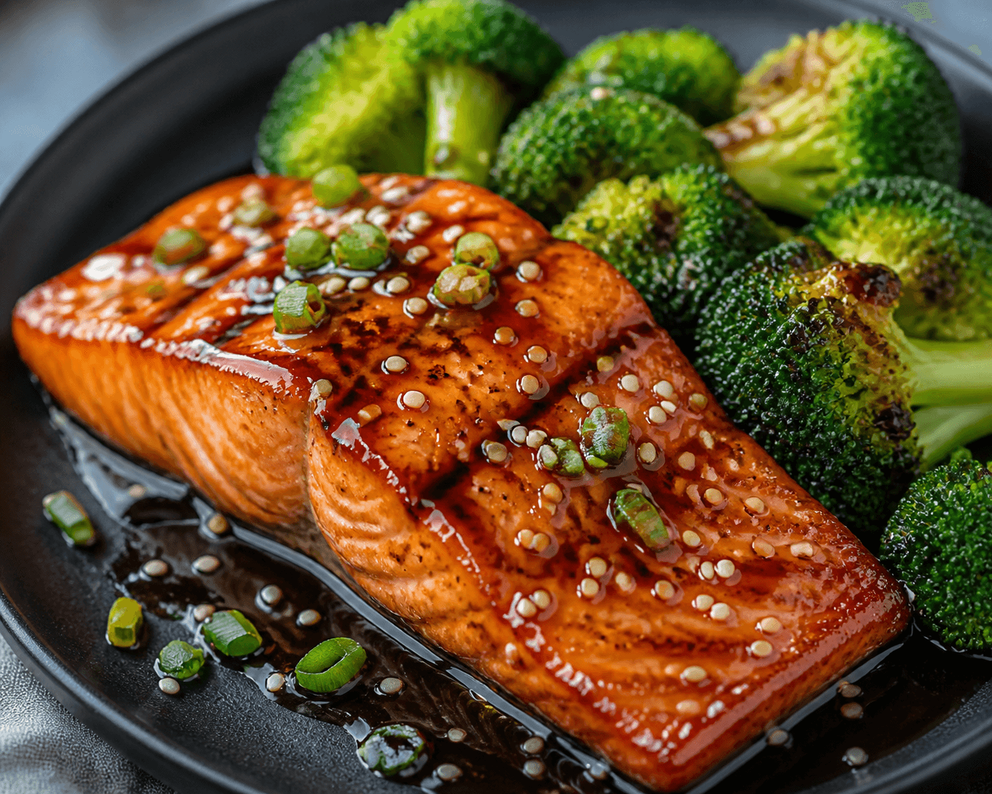 Teriyaki Salmon with Broccoli