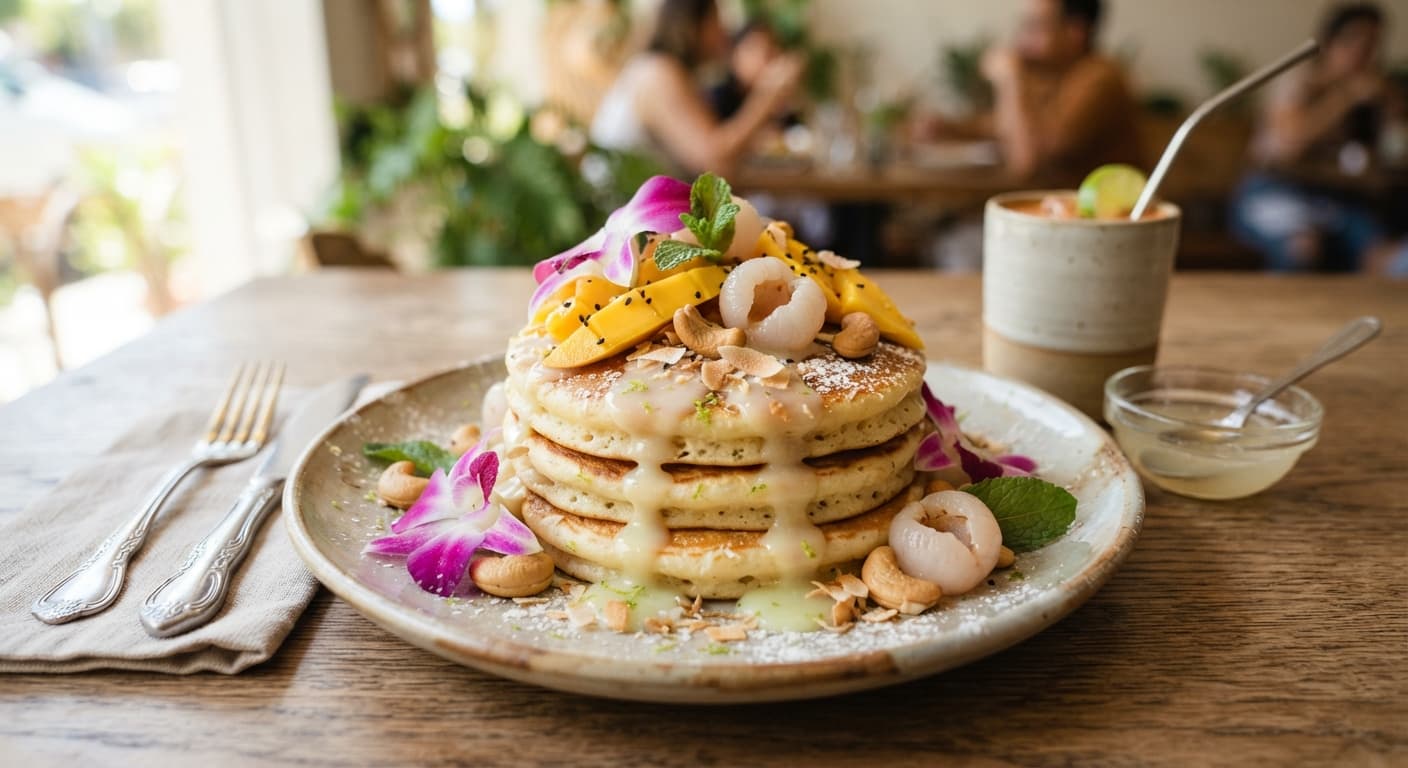 Thai Coconut Lime Pancakes