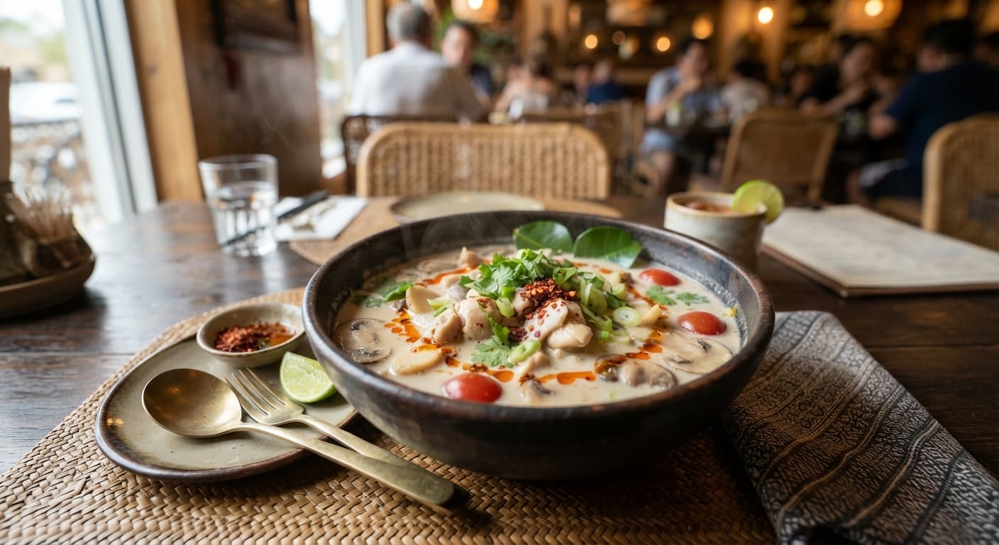 Thai Coconut Soup (Tom Kha Gai)