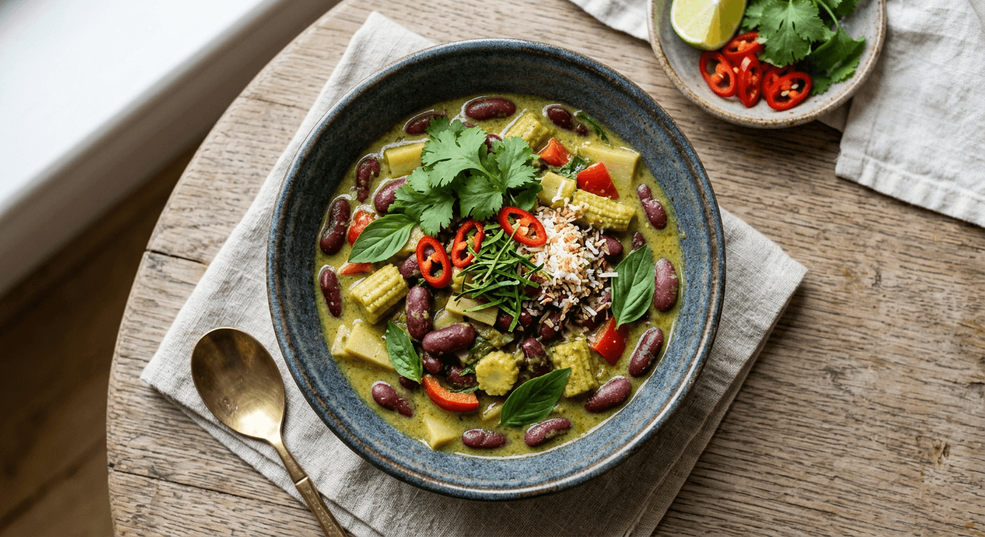Thai Green Curry Kidney Beans