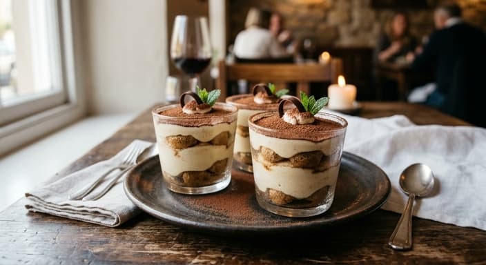 Tiramisu Cups (No-Bake)