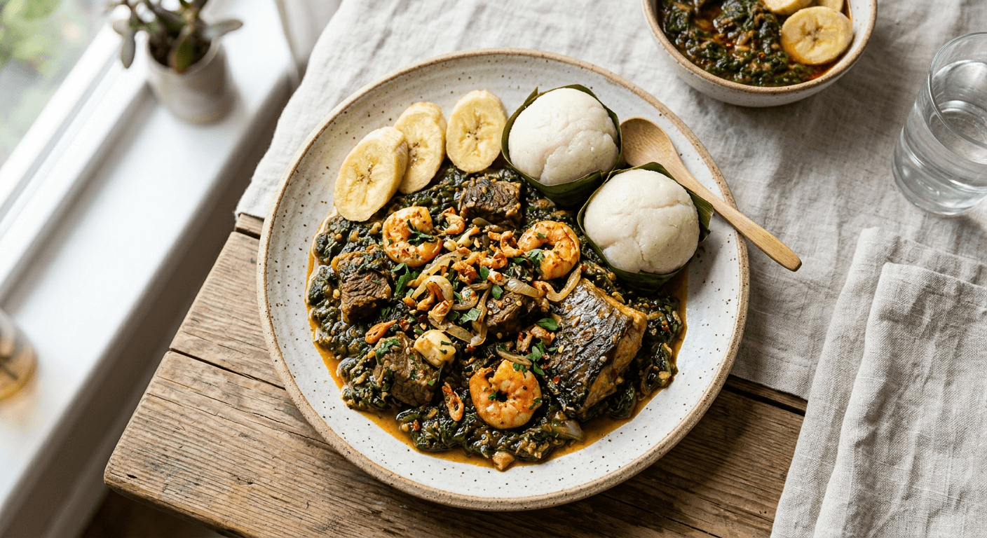 Traditional Cameroonian Ndole