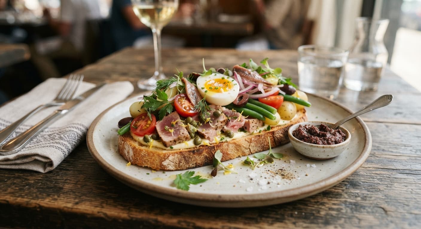 Tuna Niçoise Tartine
