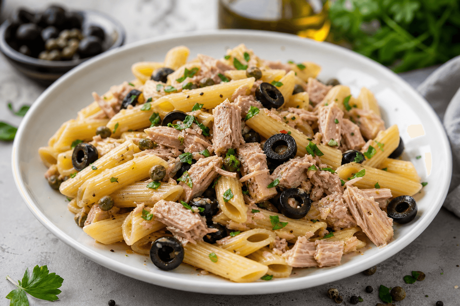Tuna Olive Pasta