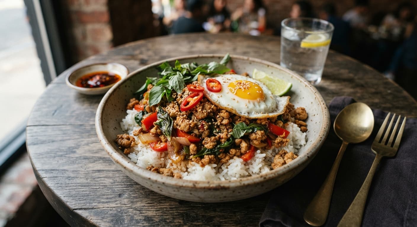 Turkey Basil Rice Bowl