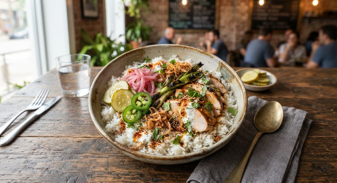 Turkey & Pickle Rice Bowl