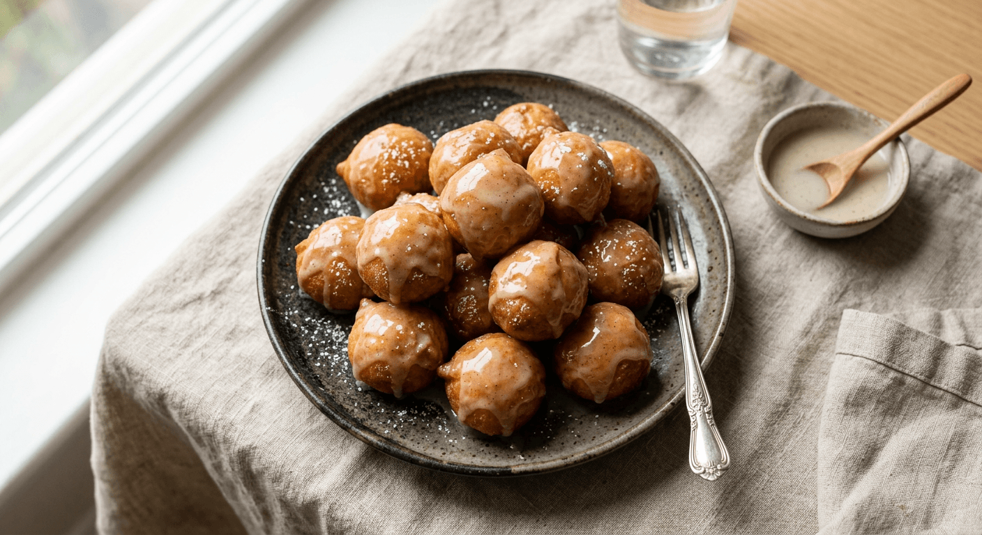 Vanilla Glazed Puff Puff