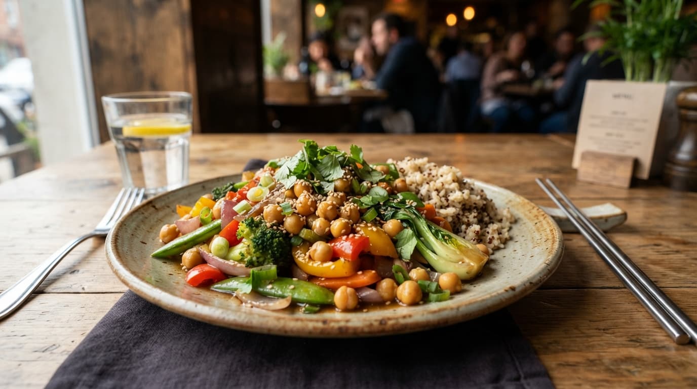 Vegetarian Chickpea Stir‑Fry