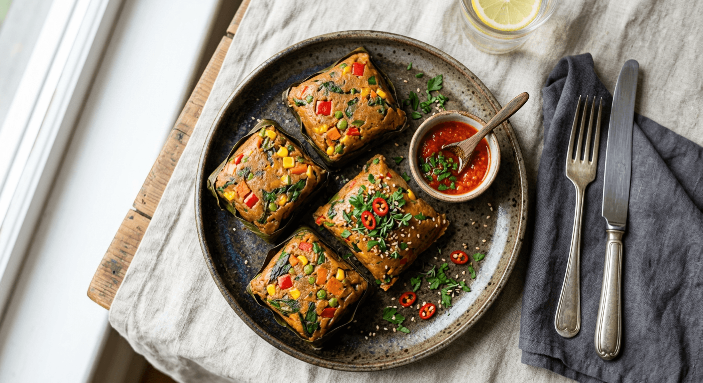 Vegetarian Garden Moi Moi