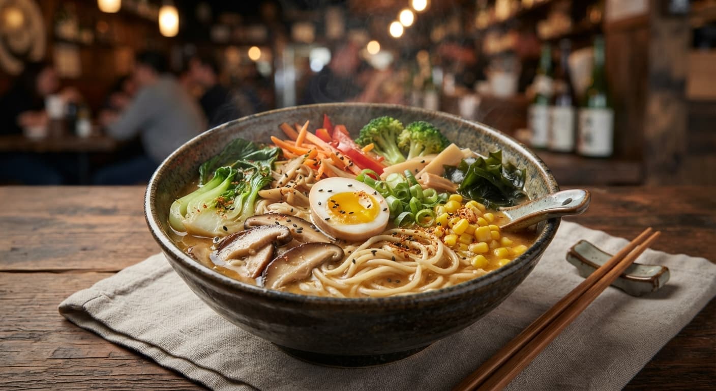 Veggie‑Loaded Ramen Soup