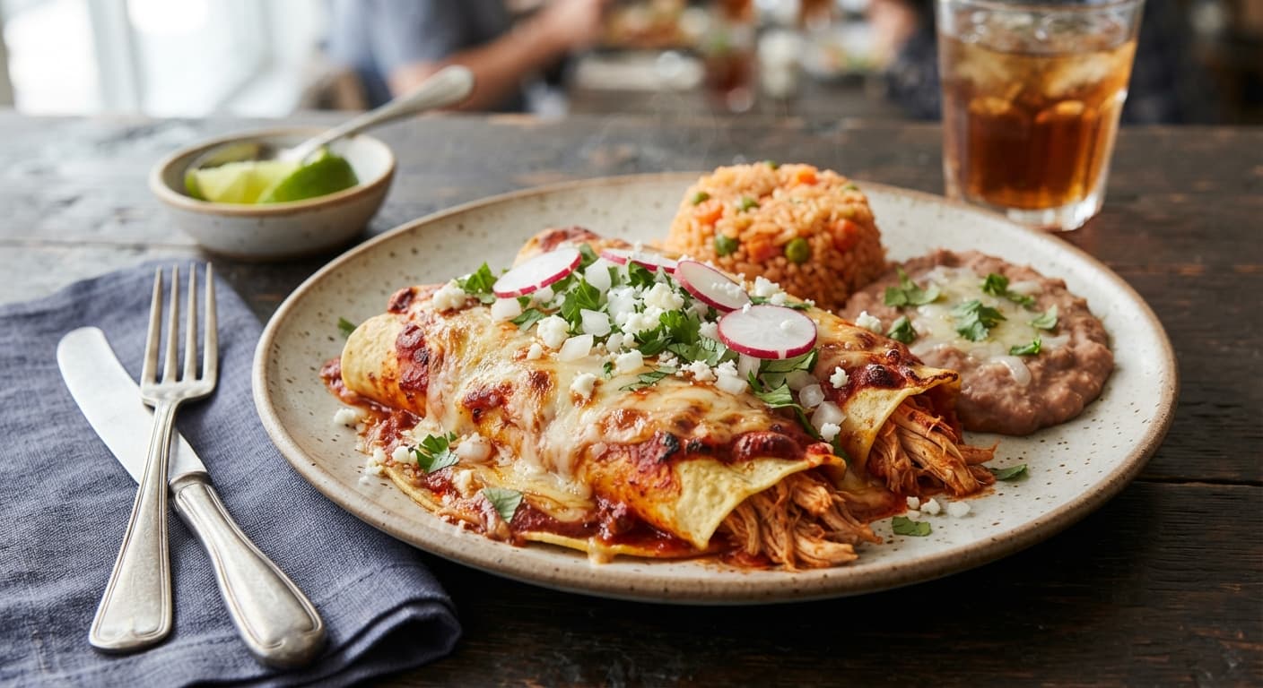 Weeknight Chicken Enchiladas