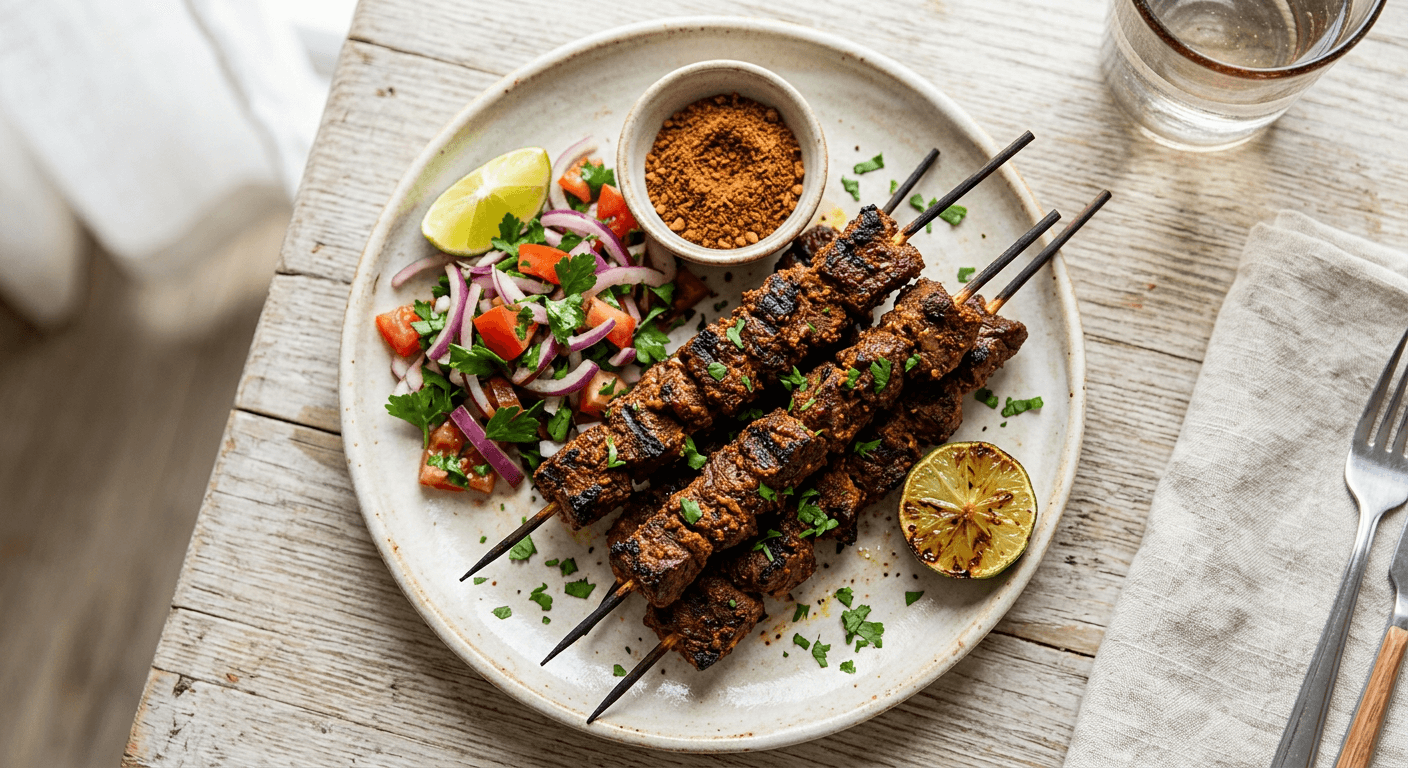 West African Yaji Beef Kabobs