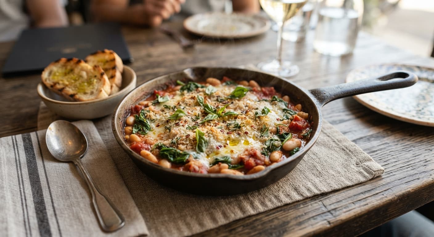 White Bean & Spinach Skillet
