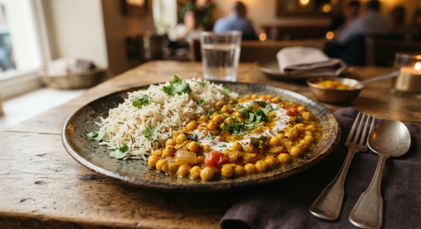 Yellow Pea Curry with Rice