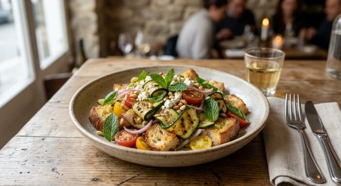 Zucchini & Mint Panzanella