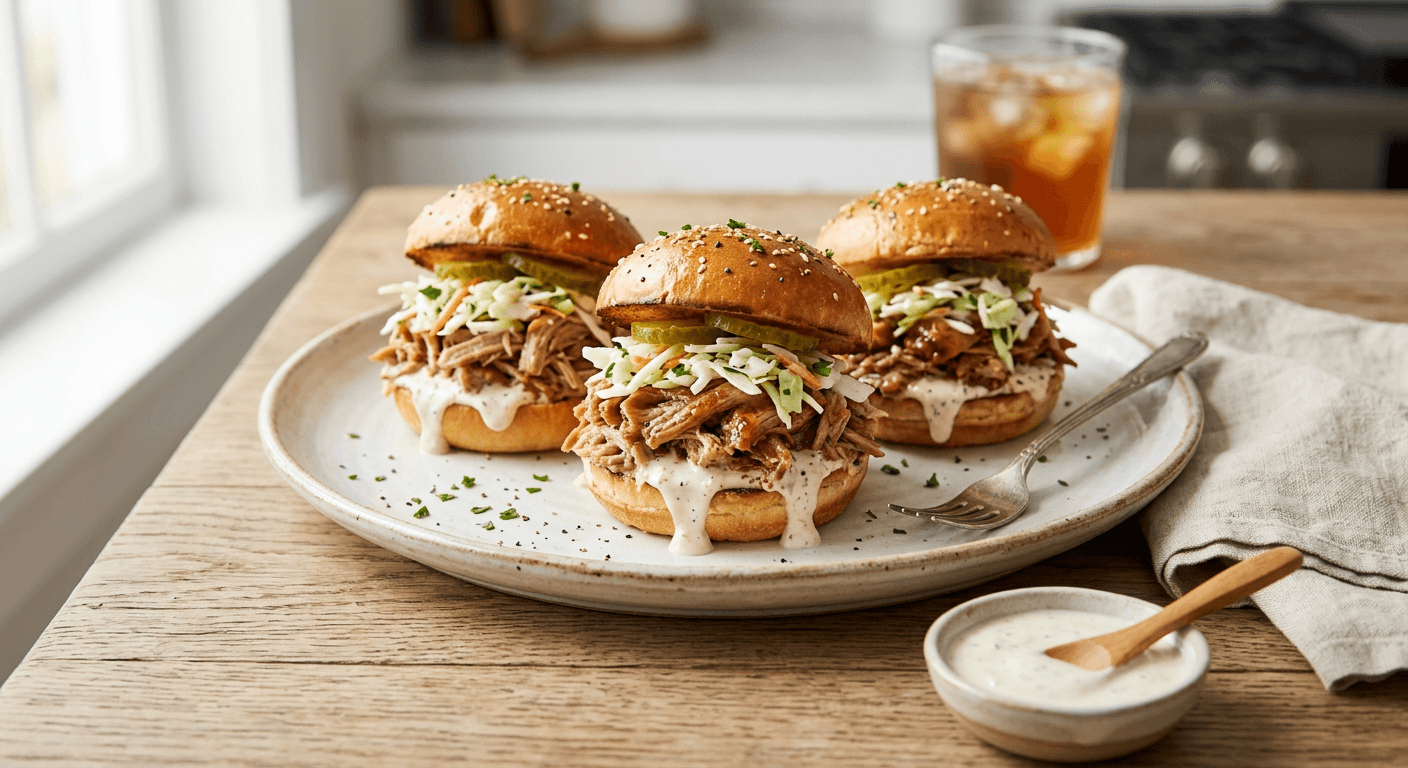 Alabama White Sauce Pork Sliders