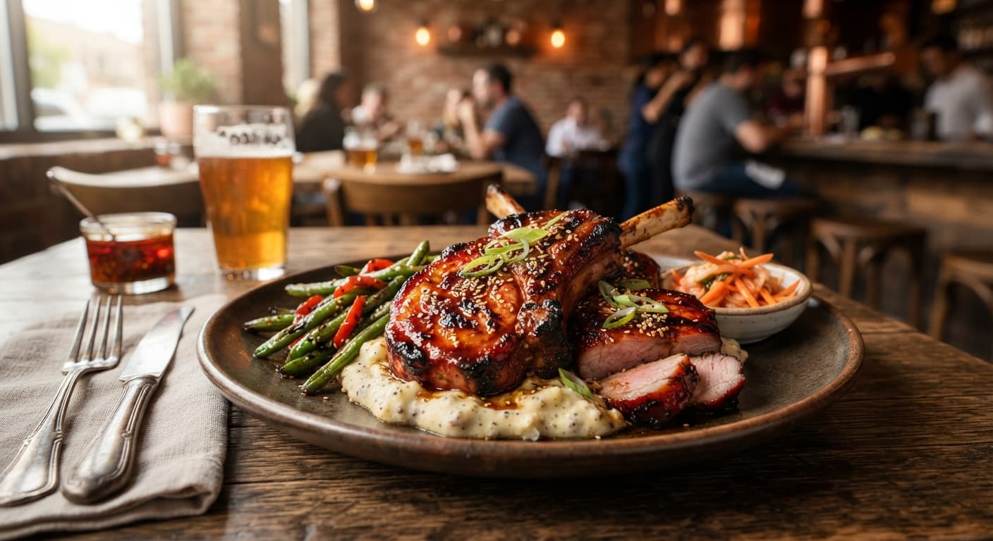 American BBQ Char Siu Pork Chops