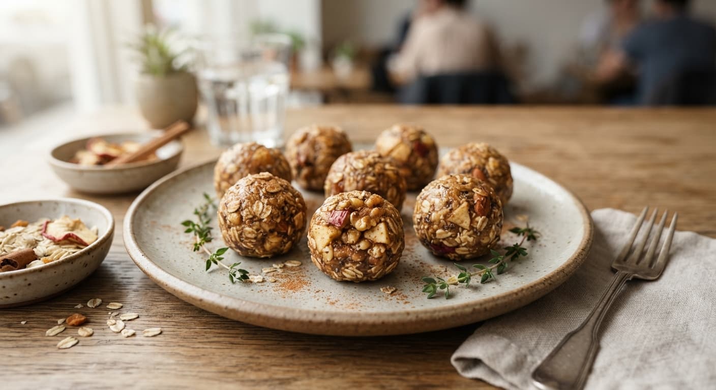 Apple Cinnamon Oat Energy Bites