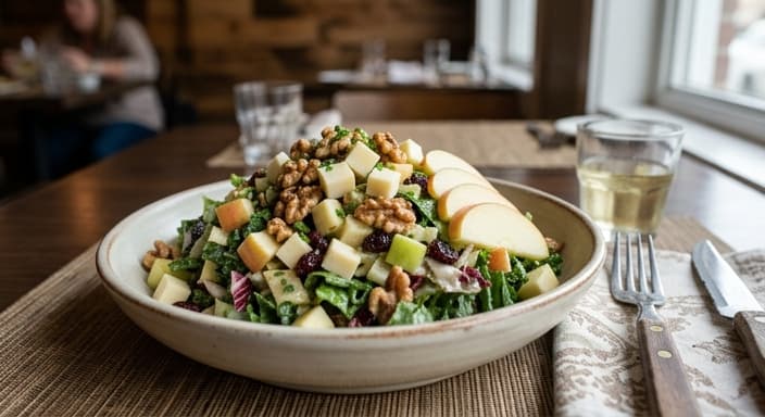 Apple Walnut Cheddar Chopped Salad