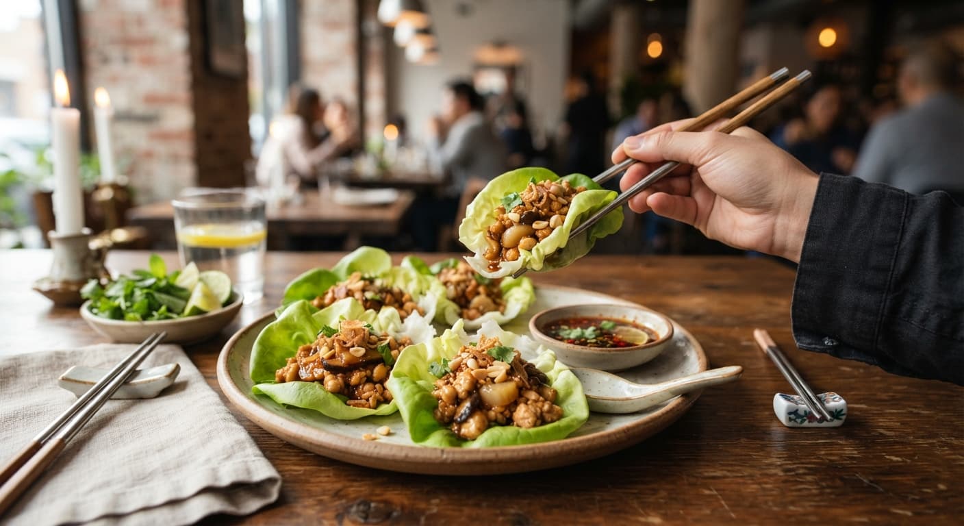 Asian-Inspired Chicken Lettuce Wraps