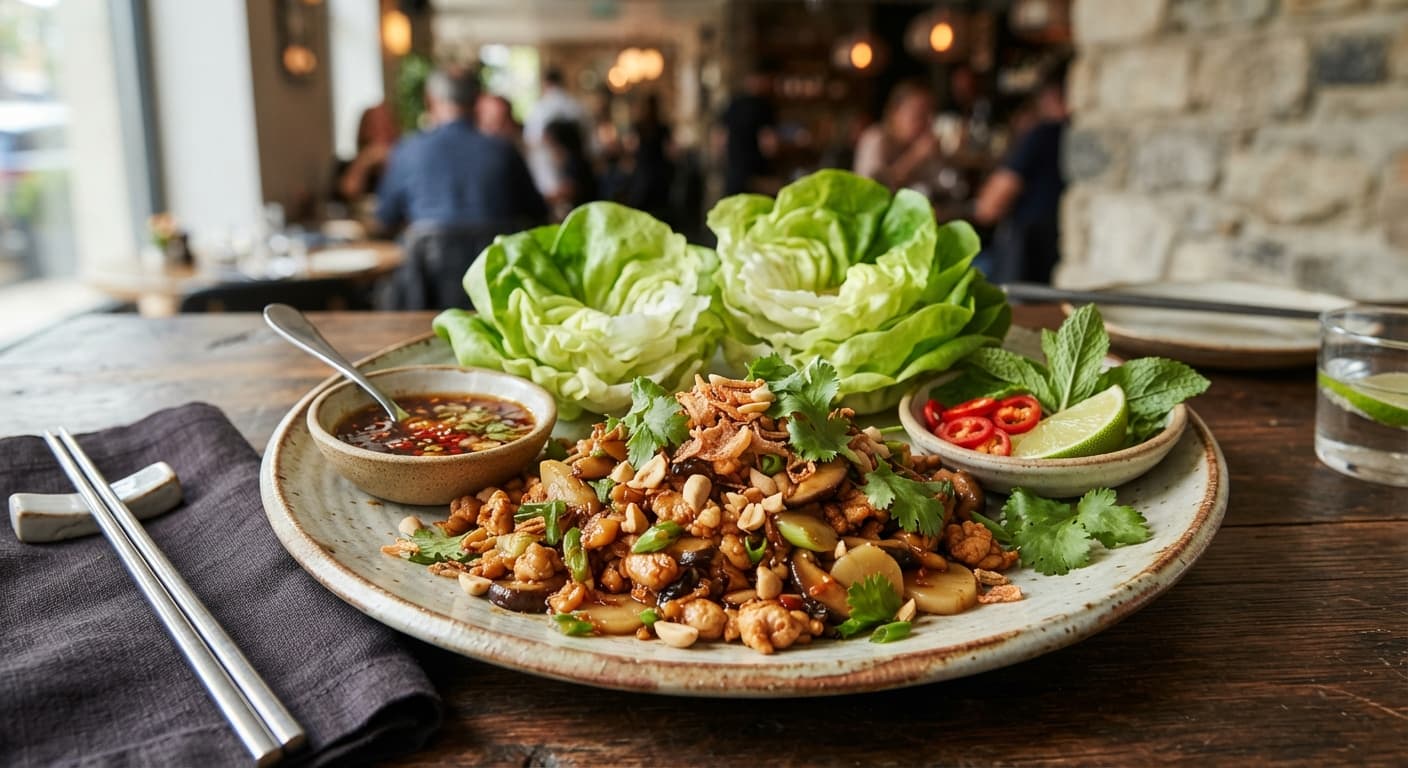 Asian‑Style Chicken Lettuce Wraps