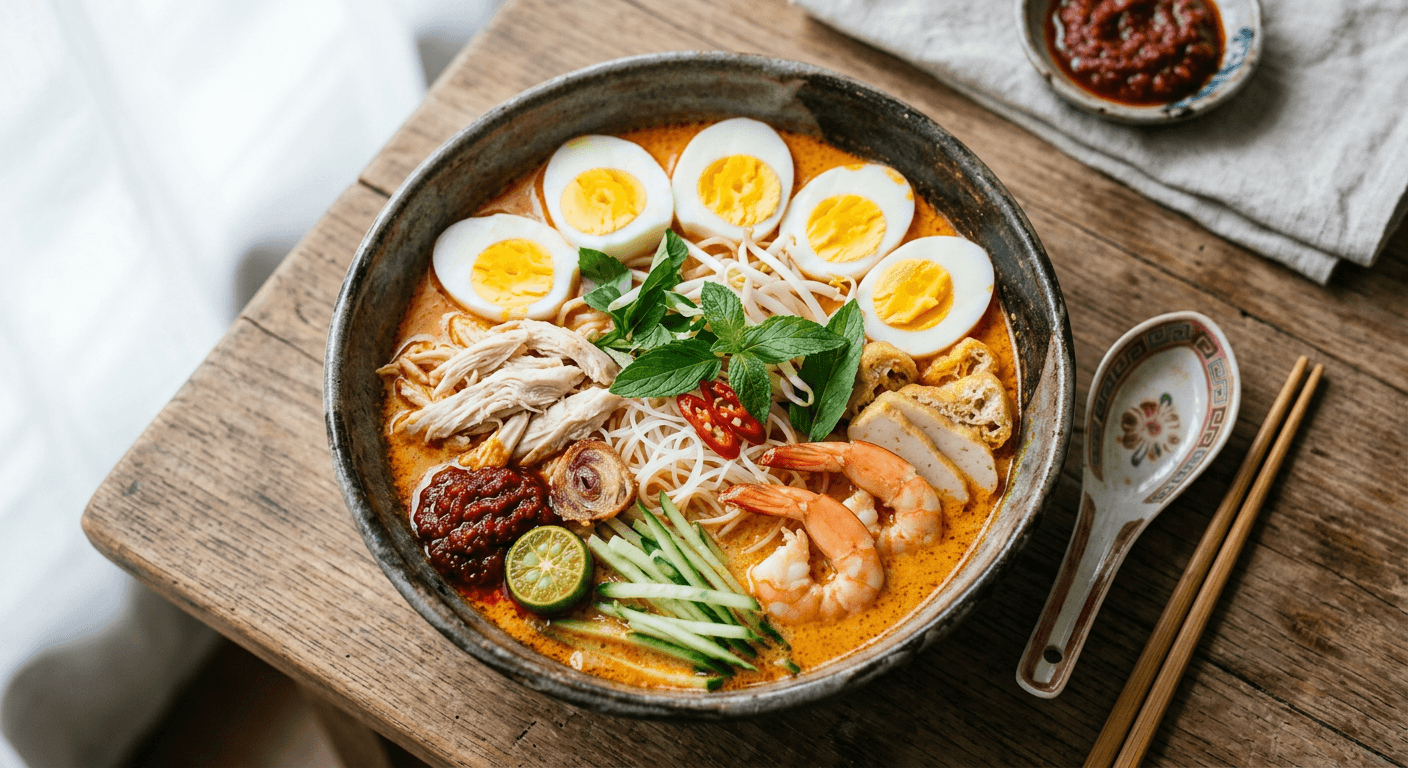 Authentic Curry Laksa (Laksa Lemak)