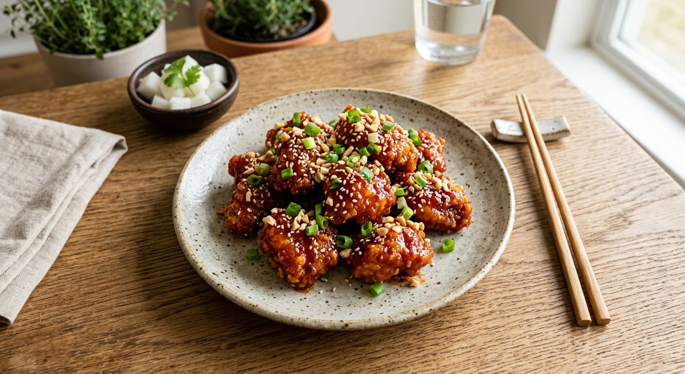 Authentic Dakgangjeong Korean Fried Chicken