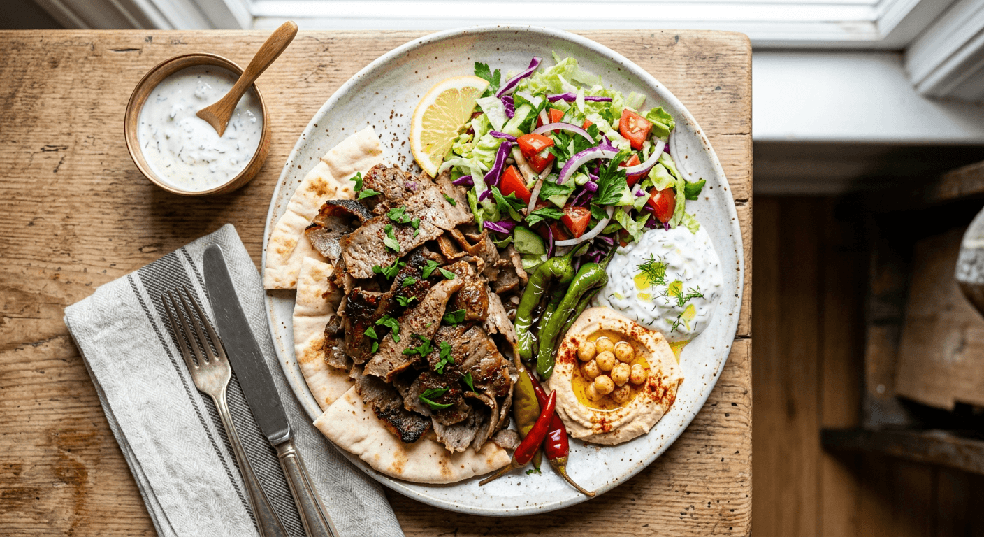 Authentic Homemade Doner Kebab