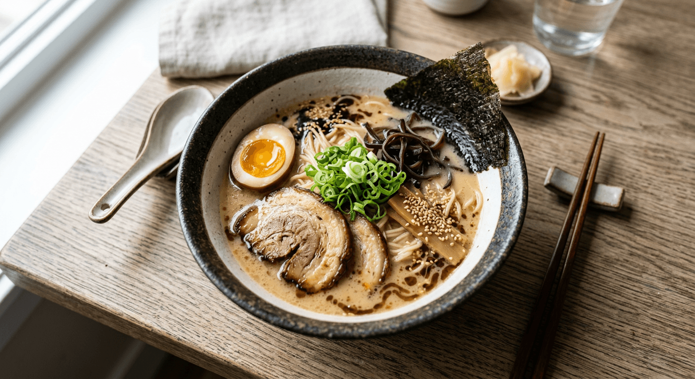 Authentic Tonkotsu Ramen From Scratch