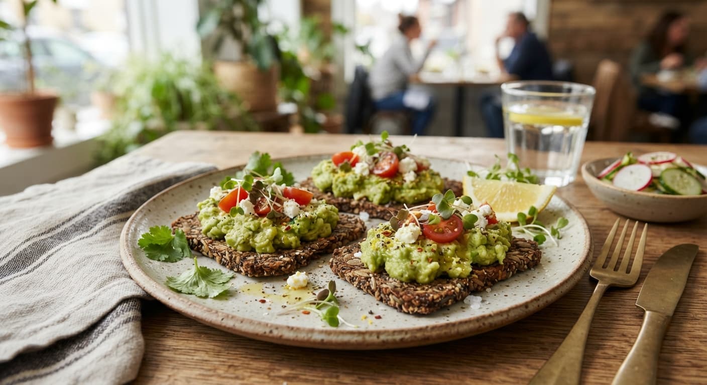Avocado Toast on Seed‑Based Crackers