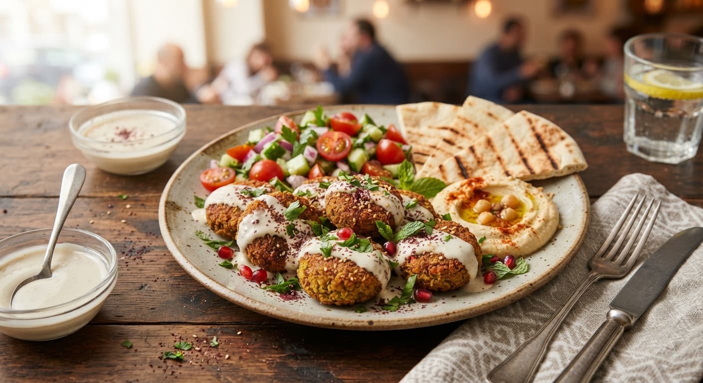 Baked Falafel with Tahini Drizzle