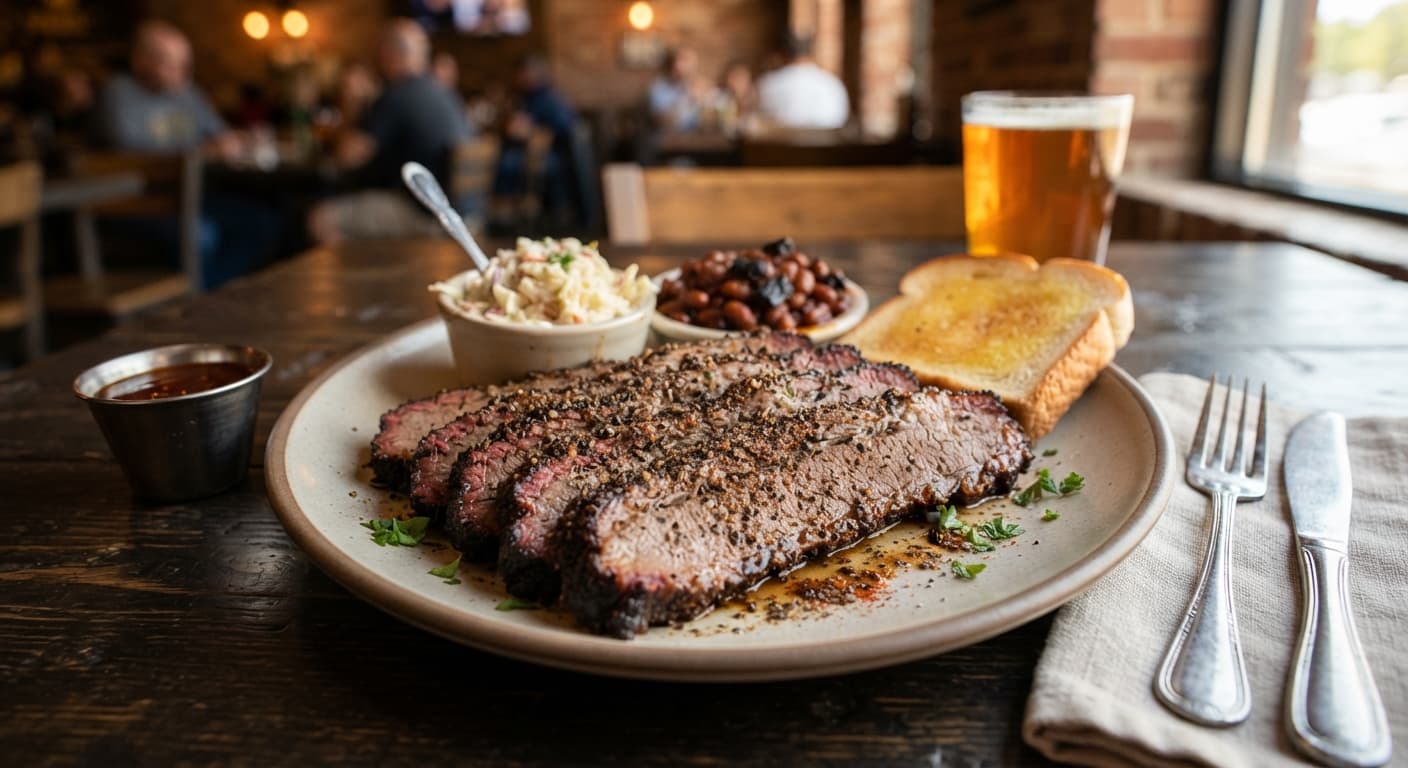 Barbecue Brisket with Homemade Dry Rub