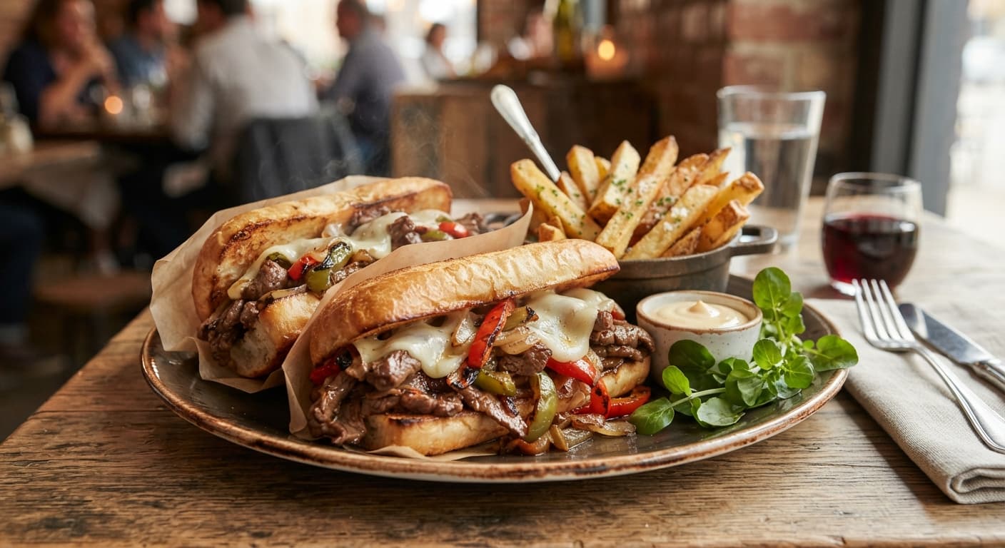 Beef and Pepper Skillet Sandwiches