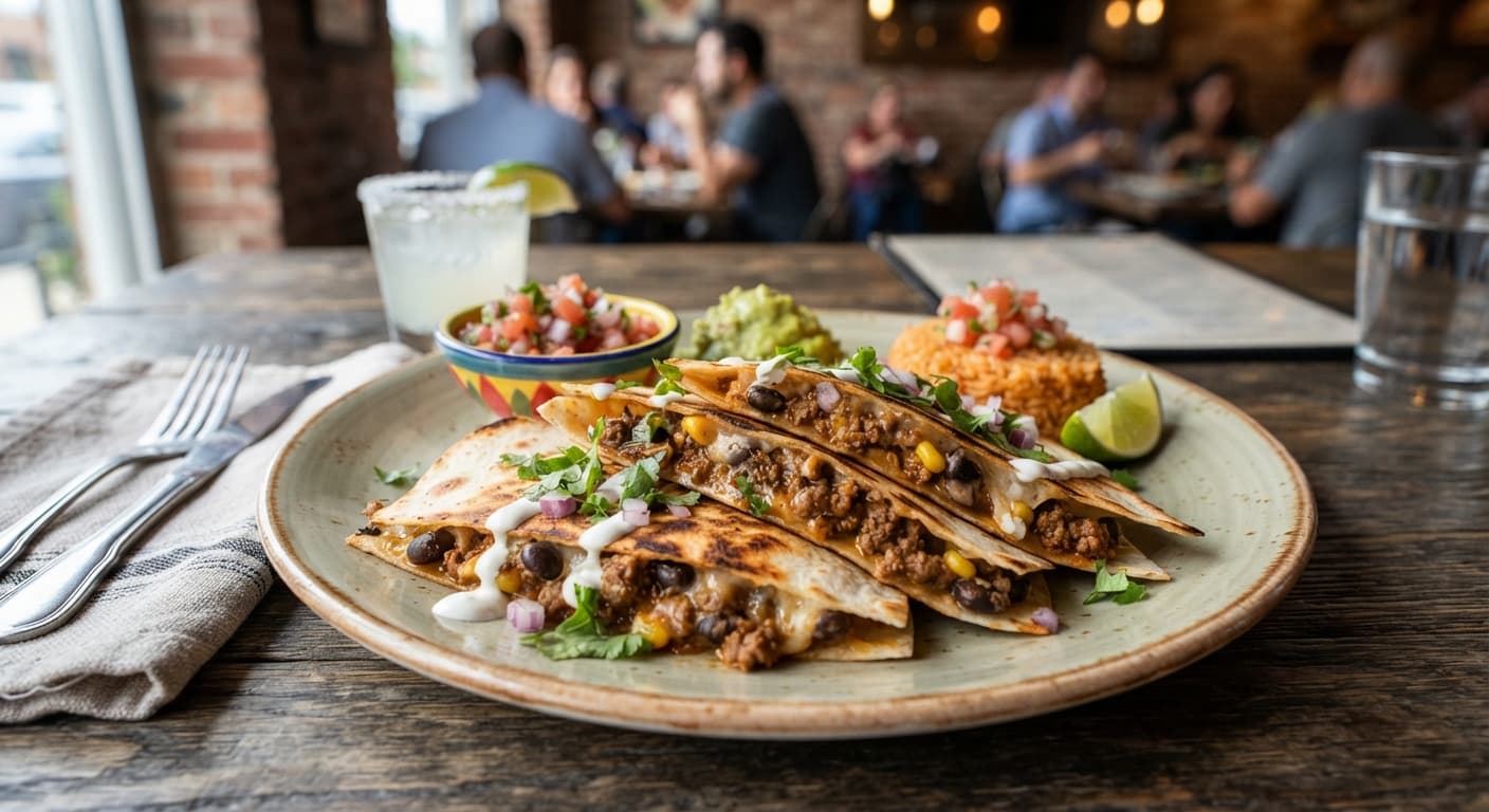 Beef & Black Bean Quesadillas