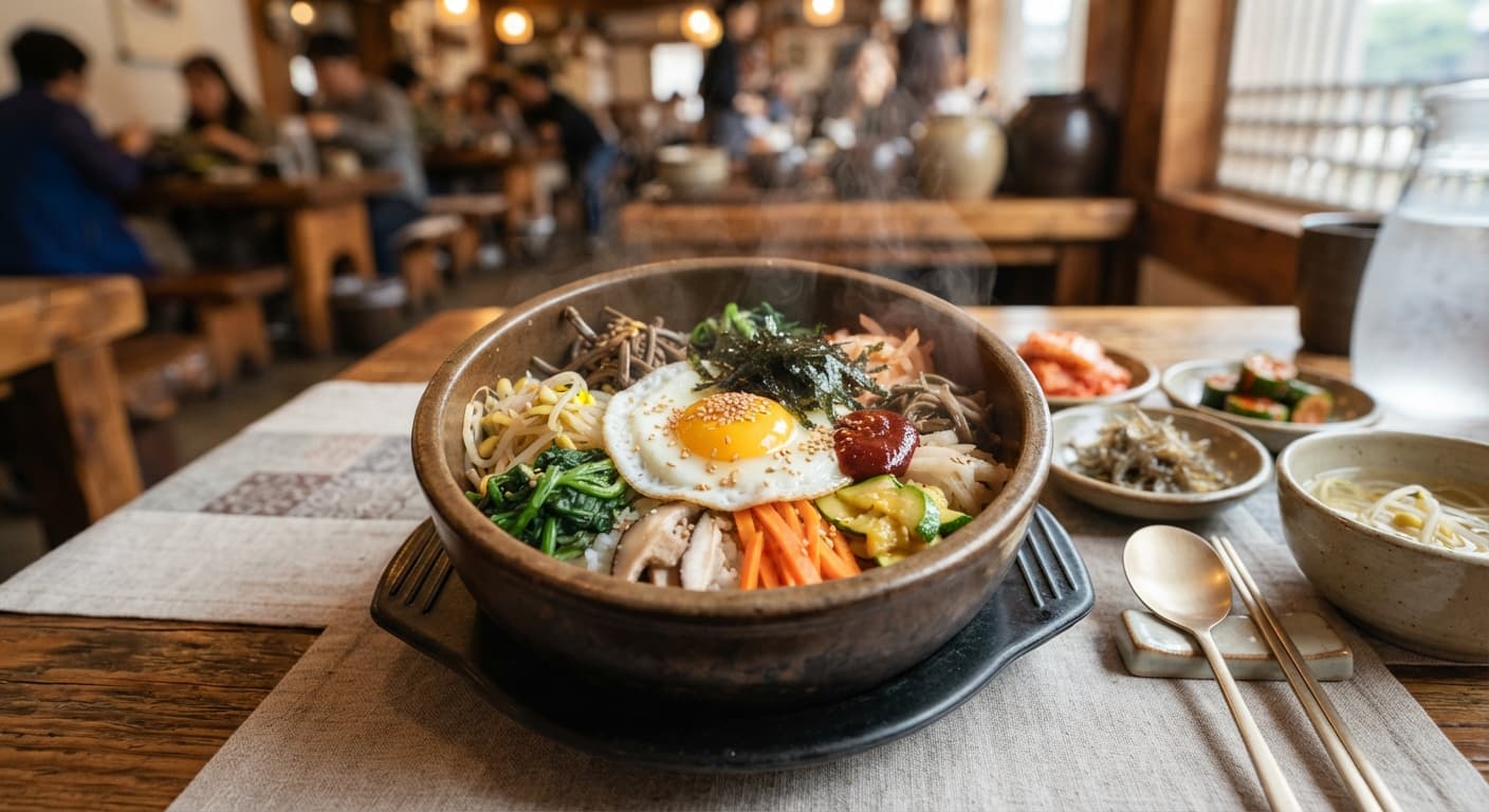 Bibimbap with Jeonju-Style Vegetables
