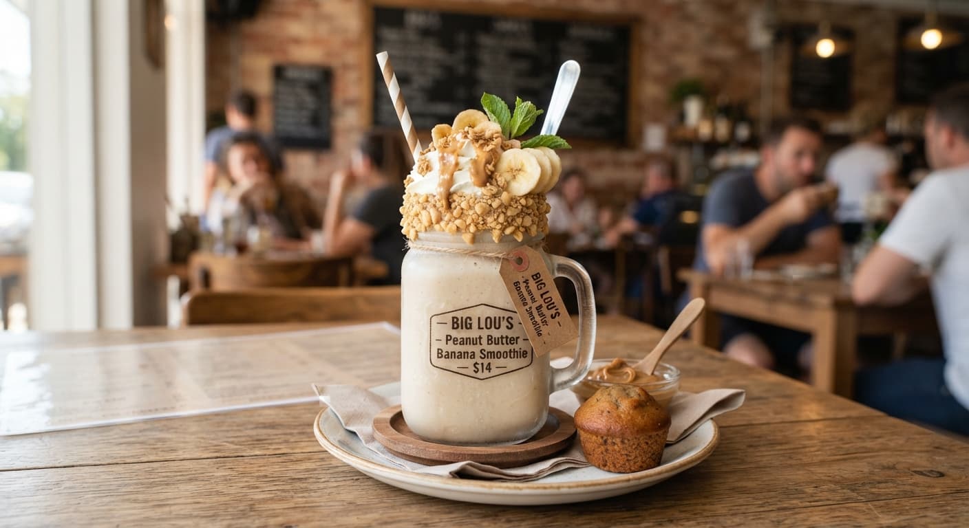 Big Lou's Peanut Butter Banana Smoothie