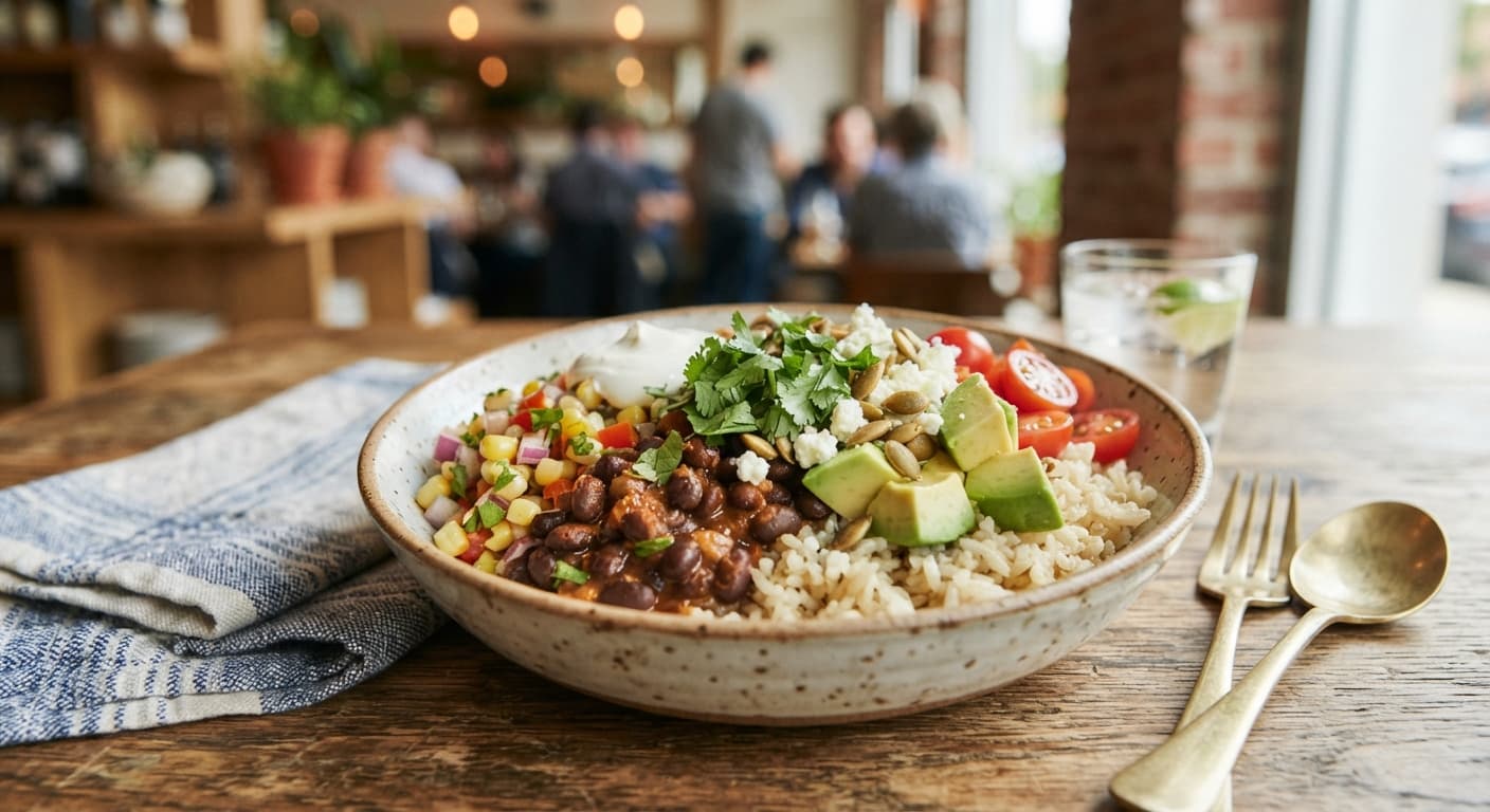 Black Bean and Avocado Rice Bowl