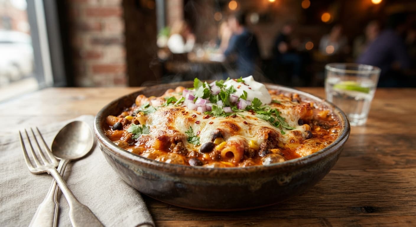 Black Bean and Chipotle Baked Ziti