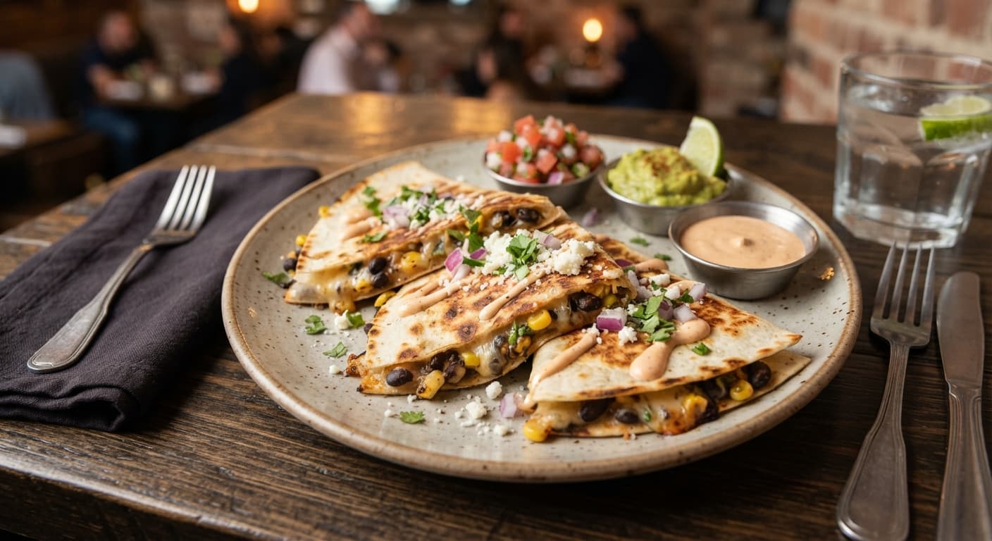 Black Bean and Pepperjack Quesadillas
