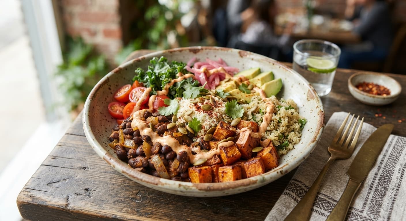 Black Bean and Sweet Potato Bowl