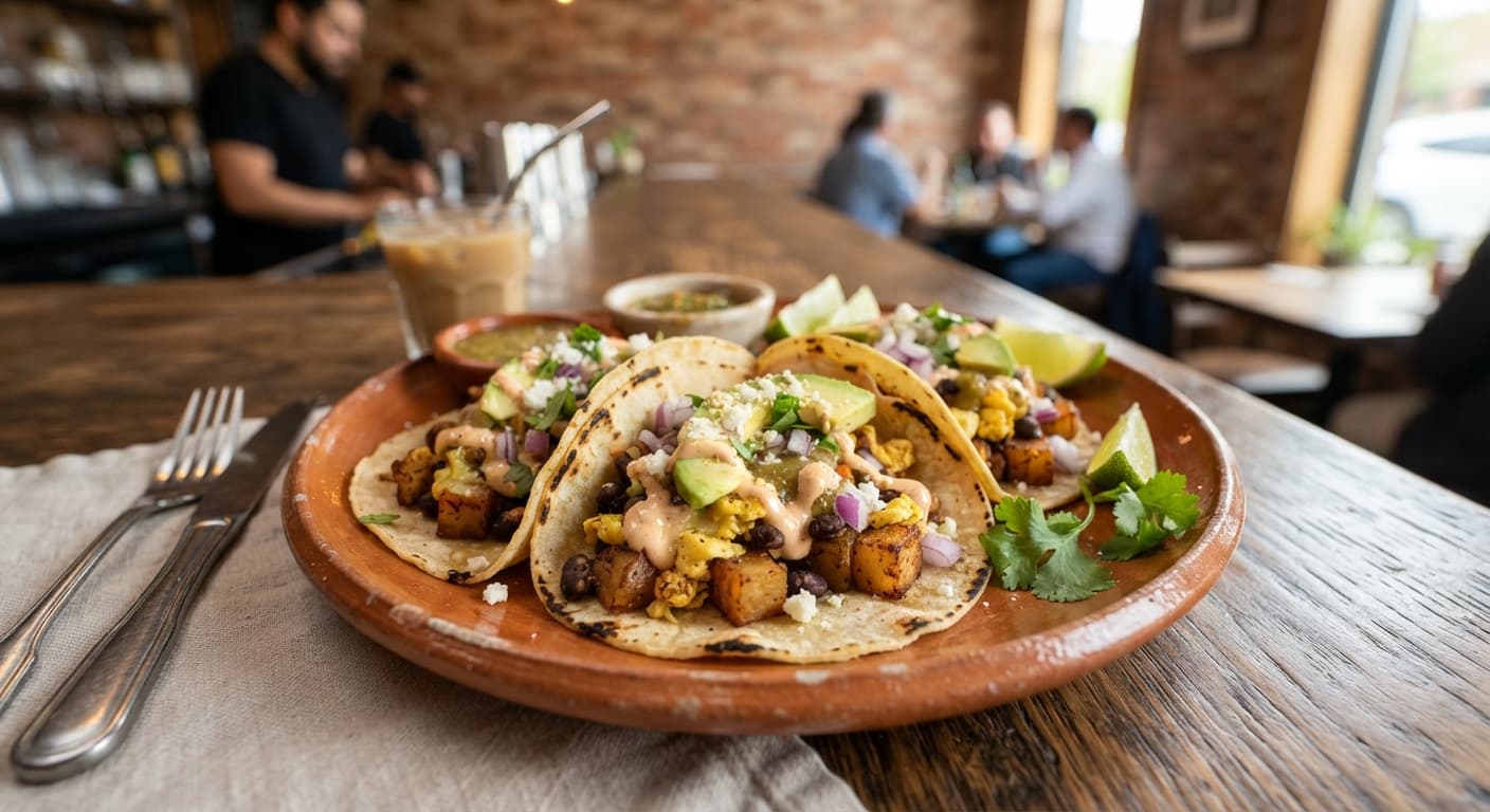 Black Bean & Potato Breakfast Tacos
