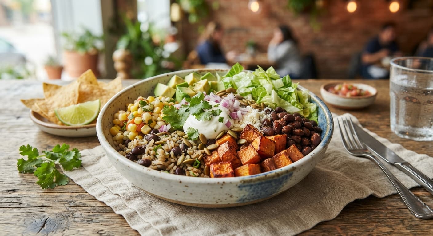Black Bean & Sweet Potato Burrito Bowls