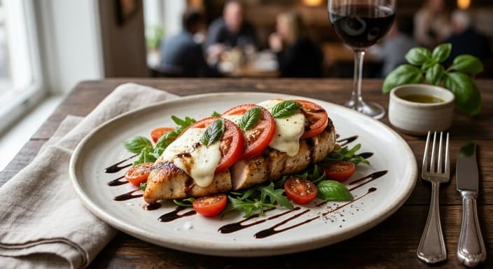Caprese Chicken with Balsamic Glaze