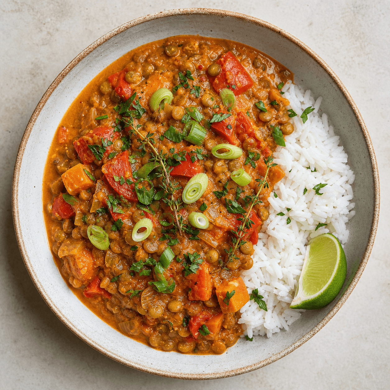 Caribbean Spicy Lentil Coconut Stew
