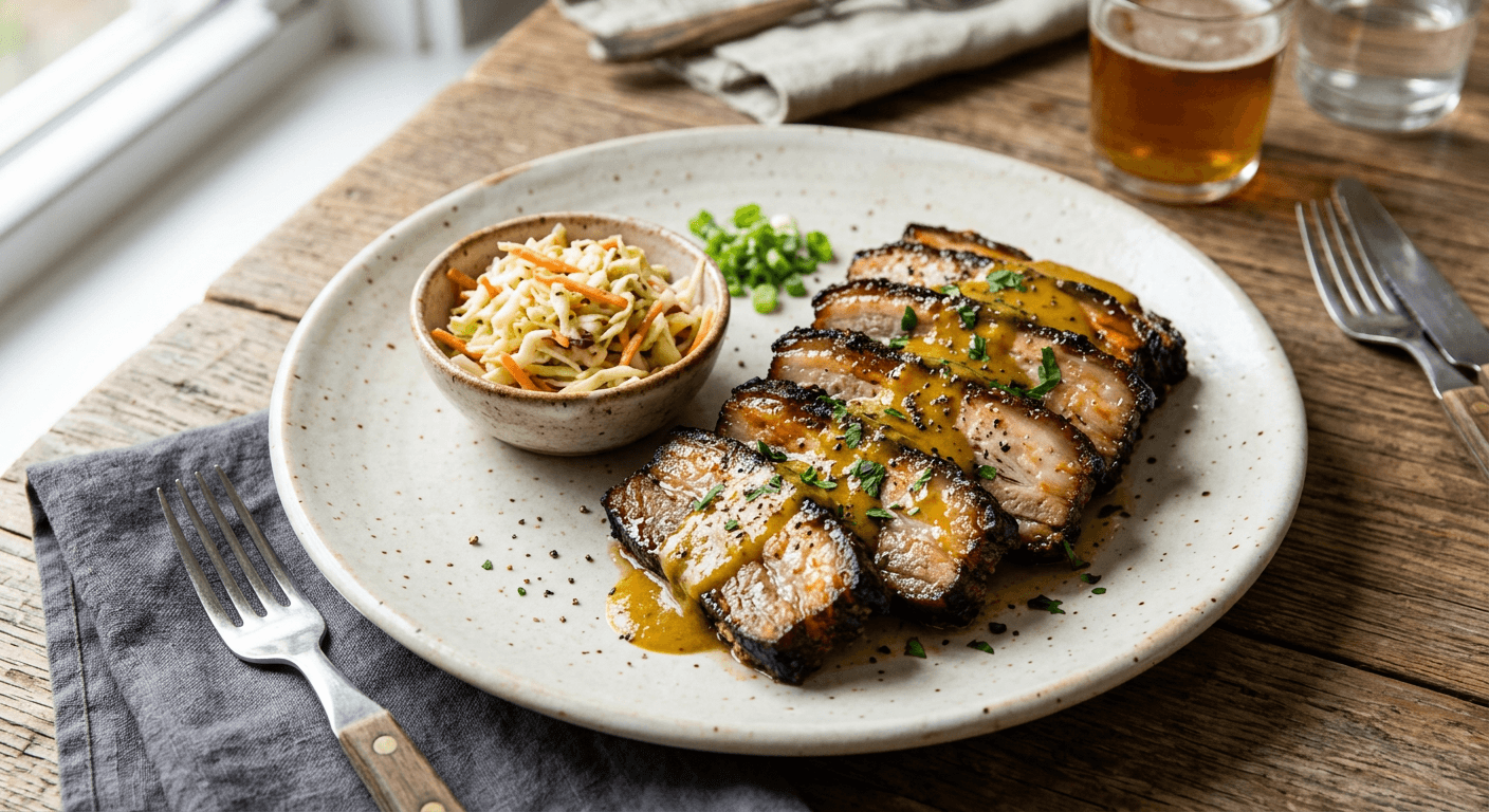 Carolina Mustard-Mopped Pork Belly