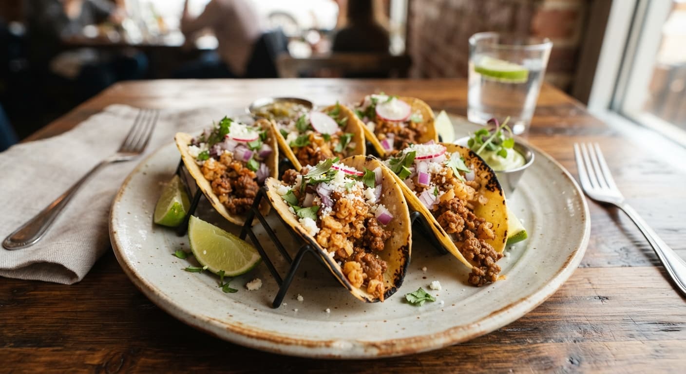 Cauliflower Rice & Beef Mini Tacos