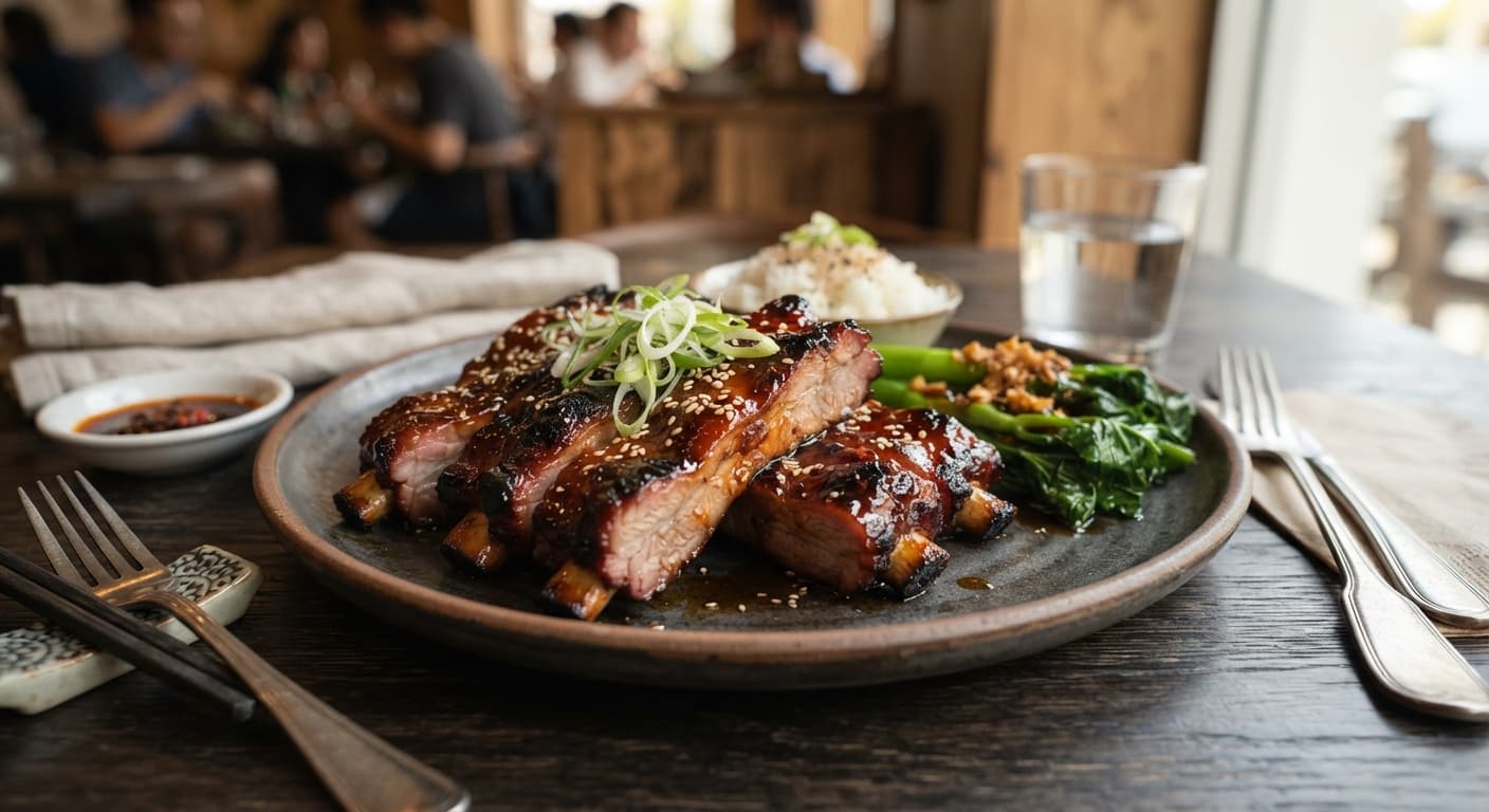 Char Siu Pork Ribs with Honey Glaze